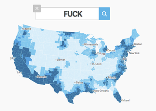 Illustration for article titled Find out Americans’ favorite swear words with this interactive map